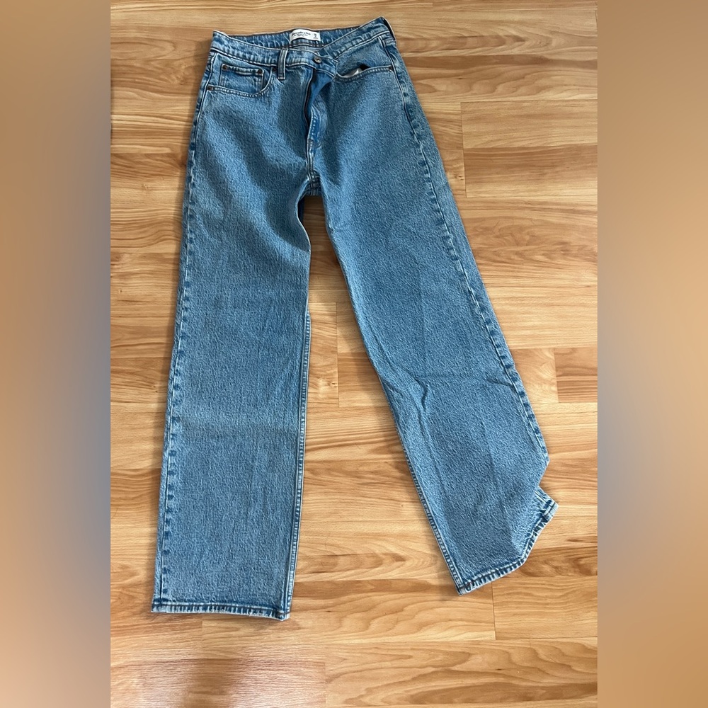 Abercrombie & Fitch Classic Light Blue Straight-Leg Jeans